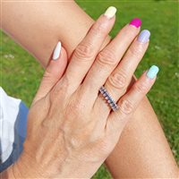Vicenza - Piazzetta Palladio 2 - Anillo Serafino Consoli Brevetto Collection in Oro blanco Zaffiro 0.28 Ct RMS3H2WGWDBS CONSOLI ZAFFIRI - RMS3H2WGWDBS CONSOLI ZAFFIRI